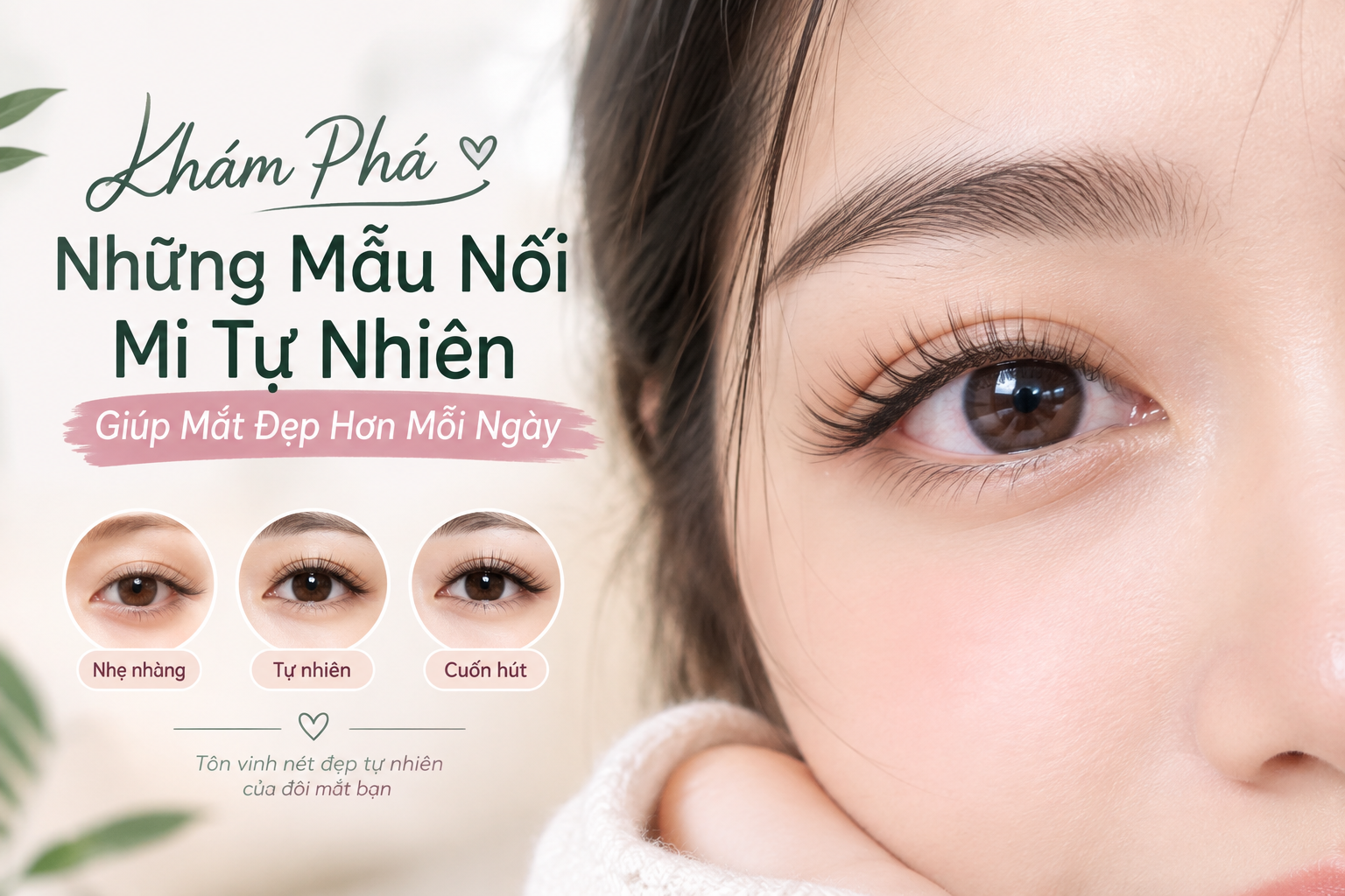 Khám Phá Những Mẫu Nối Mi Tự Nhiên Giúp Mắt Đẹp Hơn Mỗi Ngày